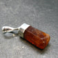 Gem Hessonite Garnet Crystal Silver Pendant from Canada - 1.2" - 3.84 Grams