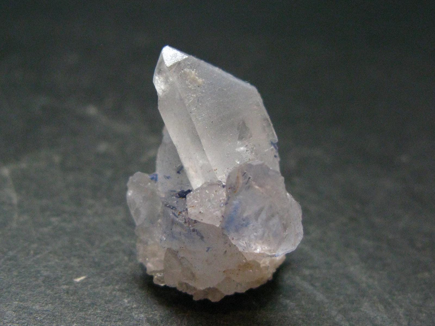 Dumortierite In Quartz Crystal From Brazil - 1.0" - 5.83 Grams