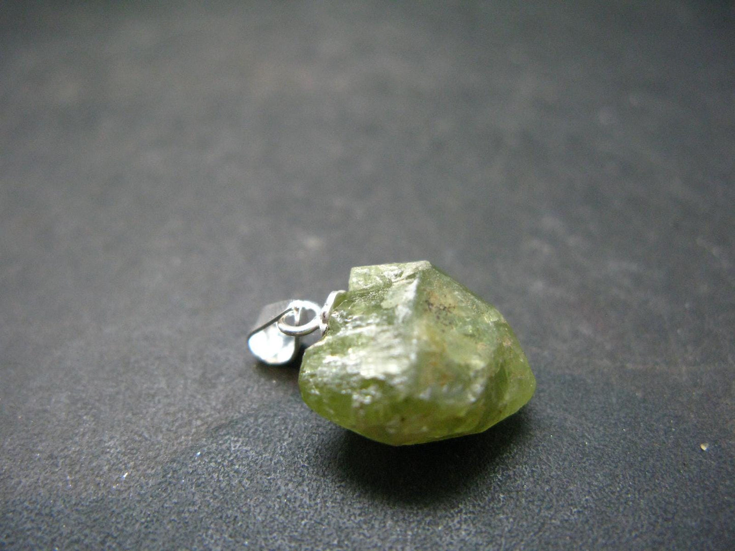 Rare Sharp Flashy Gemmy Demantoid Garnet Pendant from Madagascar - 0.7" - 2.54 Grams