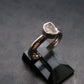 Gray Herderite Silver Ring from Africa - Size 6 - 1.63 Grams