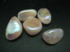 Lot of 5 Tumbled Beautiful Pink Aura Quartz Crystal From Brazil