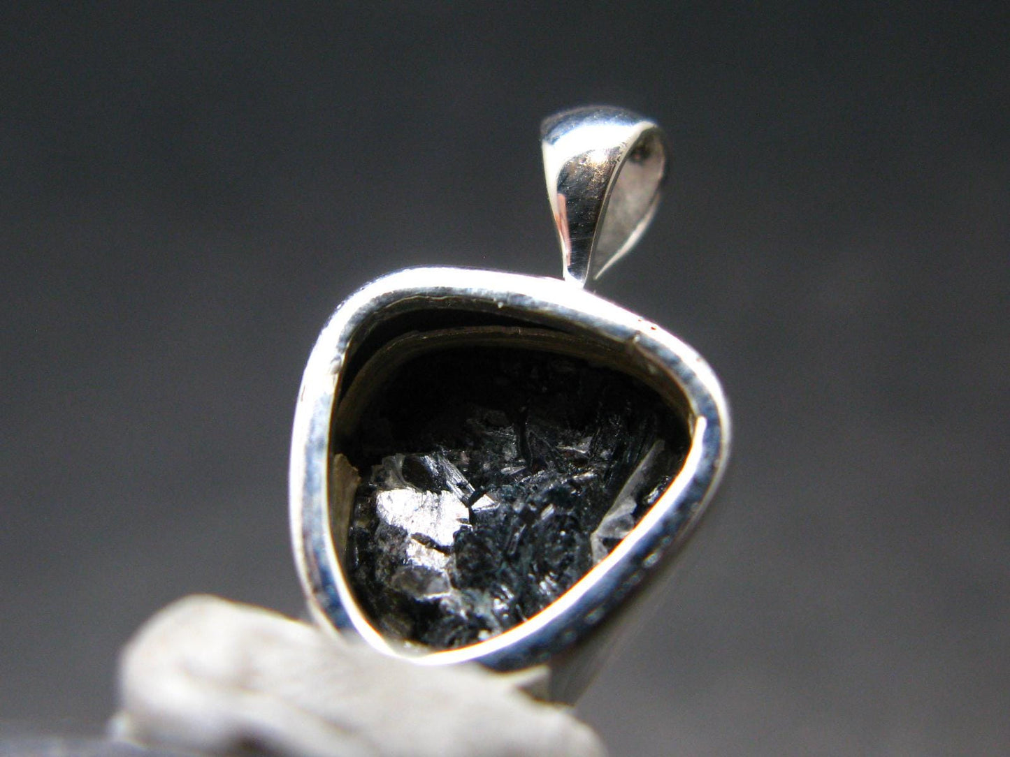 Alexandrite Chrysoberyl Crystal Silver Pendant From Brazil - 0.6" - 1.47 Grams