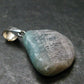 Rarest Paraiba Copper Blue Tourmaline Crystal Silver Pendant From Brazil - 1.1" - 3.18 Grams