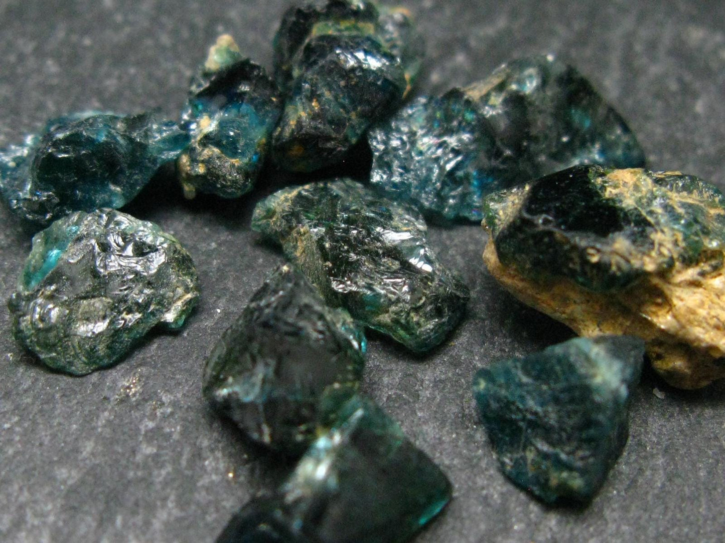 Lot of 10 Blue Lazulite Crystals From Pakistan - 4.06 Grams