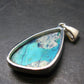 Quantum Quattro Shattuckite Malachite Dioptase Chrysocola Silver Pendant from Namibia - 1.5" - 7.38 Grams