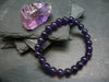 Amethyst Genuine Bracelet ~ 7 Inches ~ 8mm Round Beads