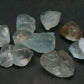 Lot of 10 Natural Large Blue Topaz Crystals From Brazil - 40 Grams - 200 Carats