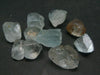 Lot of 10 Natural Large Blue Topaz Crystals From Brazil - 40 Grams - 200 Carats