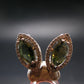 Moldavite Tektite Silver Earrings from Czech Republic - 4.86 Grams
