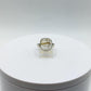 Golden Rutilated Quartz Ring – Cushion Cut Rutile Crystal Statement Ring - Size 11