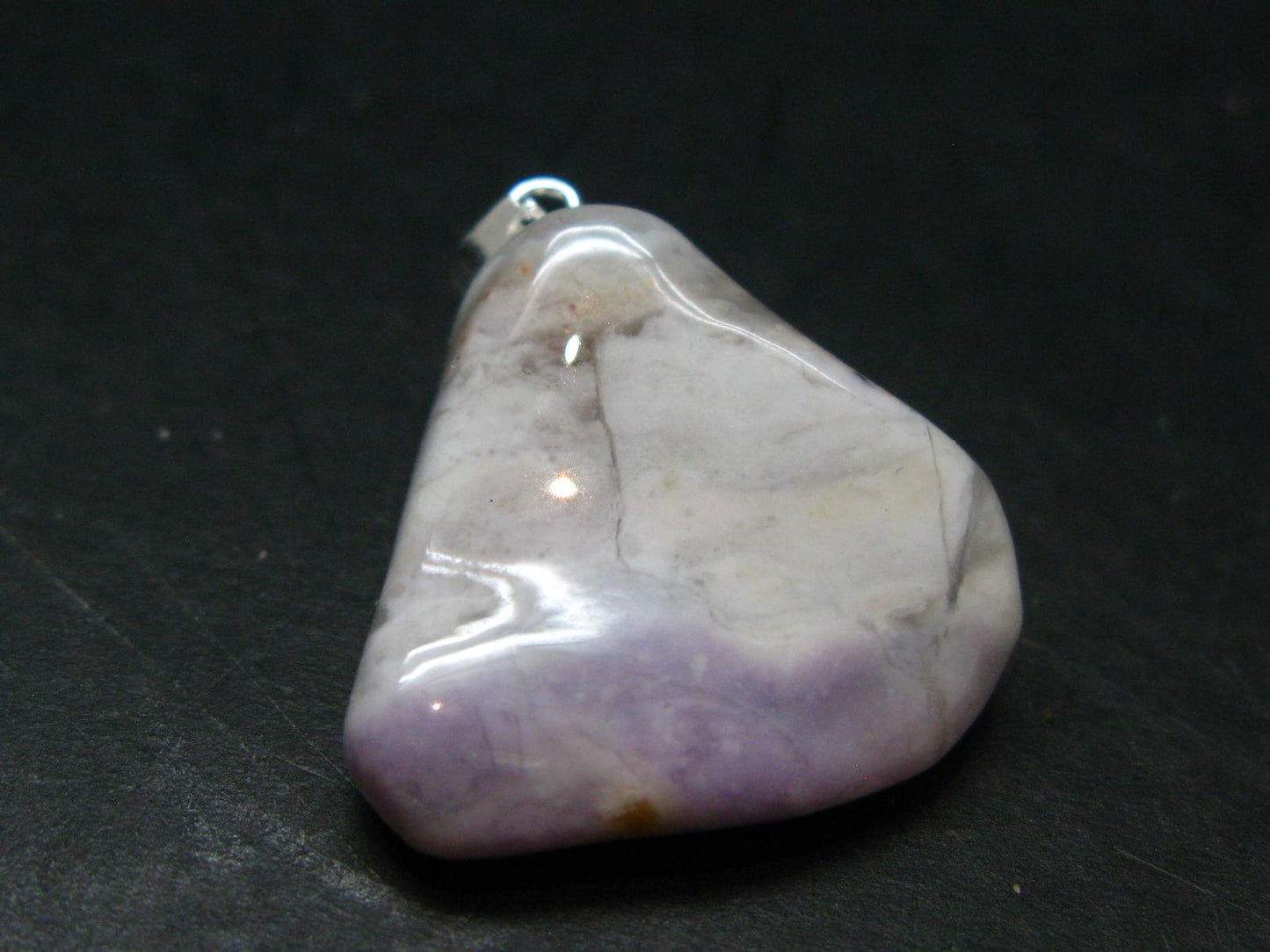 Tiffany Stone Opal Silver Pendant from USA - 1.1"