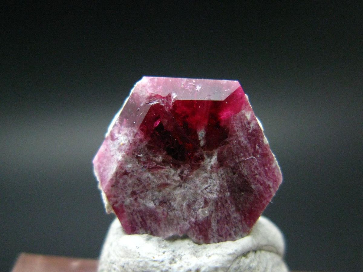 Beautiful Rare Gem Bixbite Red Beryl Emerald Cut Stone From Utah USA - 3.43 Carats - 5x4mm