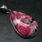 Rare Pink Tugtupite Sterling Silver Pendant From Greenland - 1.6" - 6.00 Grams