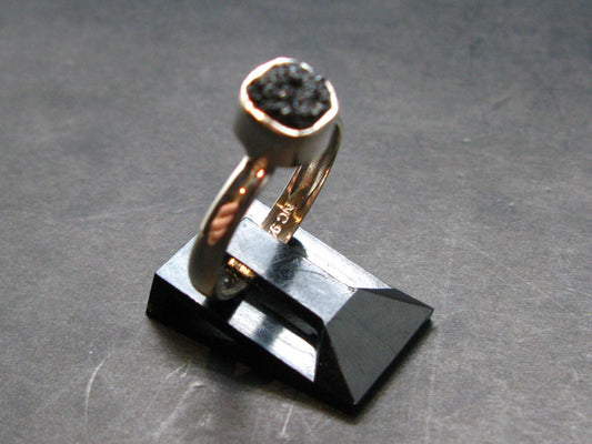Terminated Brookite Crystal Silver Ring From Arkansas - Size 7 - 2.12 Grams