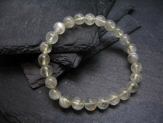 Sanidine Gold Labradorite Genuine Bracelet ~ 7 Inches ~ 7mm Round Beads