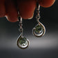 Moldavite Tektite Silver Earrings from Czech Republic - 2.48 Grams