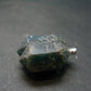 Unpolished Terminated Neon Blue Apatite Silver Pendant From Brazil - 2.6" - 10.49 Grams