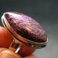Rare Stichtite Silver Plated Ring from Australia - Size 5 - 4.16 Grams