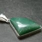 Natural Green Aventurine Silver Plated Pendant From Brazil - 7.88 Grams