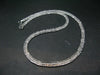 Rare Clear Petalite Necklace Beads From Brazil - 18" - Rondelle beads