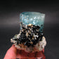 Big Aquamarine & Black Tourmaline Crystal From Erongo Namibia - 3.3"