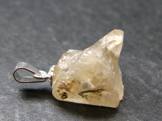 Cerussite Cerusite Crystal Silver Pendant From Morocco - 0.8" - 4.07 Grams