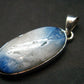 Blue Ice Glacierite Silver Pendant from Indonesia - 1.5" - 5.70 Grams