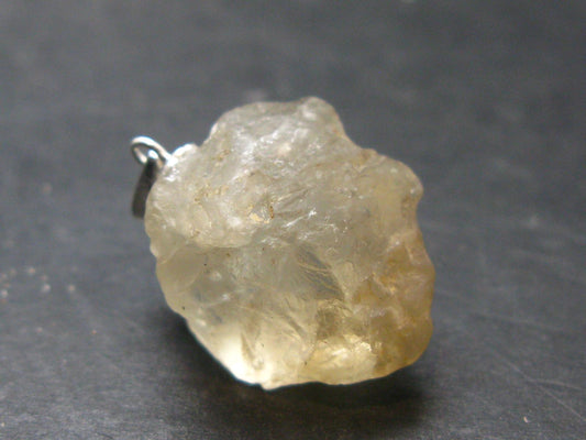 Bytownite Golden Labradorite Silver Pendant From Mexico - 1.0"