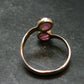 Watermelon Tourmaline Sterling Silver Ring - Size 9 - 2.29 Grams