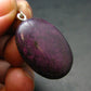 Purple Purpurite Silver Pendant From Namibia - 1.4"