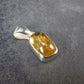 Imperial Topaz Crystal Silver Pendant from Brazil - 0.8" - 2.22 Grams