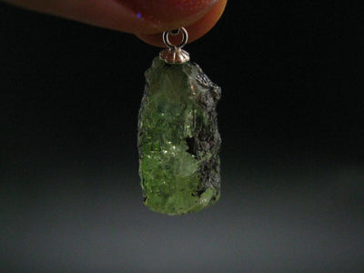 East meets West Gem!! Pistachio-Green Diopside Tashmarine Rare Gem Crystal From Tanzania - 1.1"