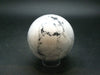 Howlite Sphere White/Grey Veins from South Africa - 2.9”