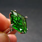 Helenite Gaia Stone Gem Sterling Silver Ring From Washington - Size 6 - 4.50 Carats