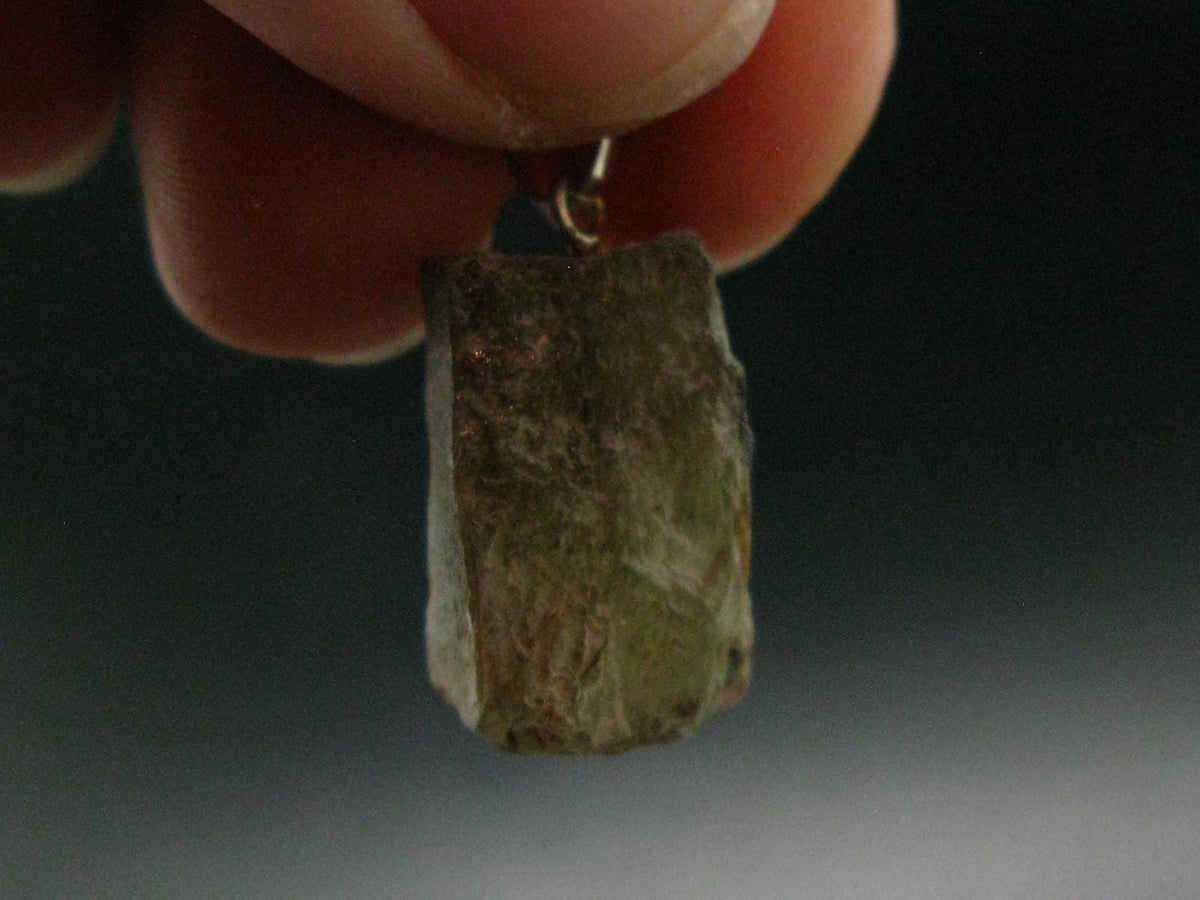 Andalusite Silver Pendant from China - 1.0" - 3.90 Grams