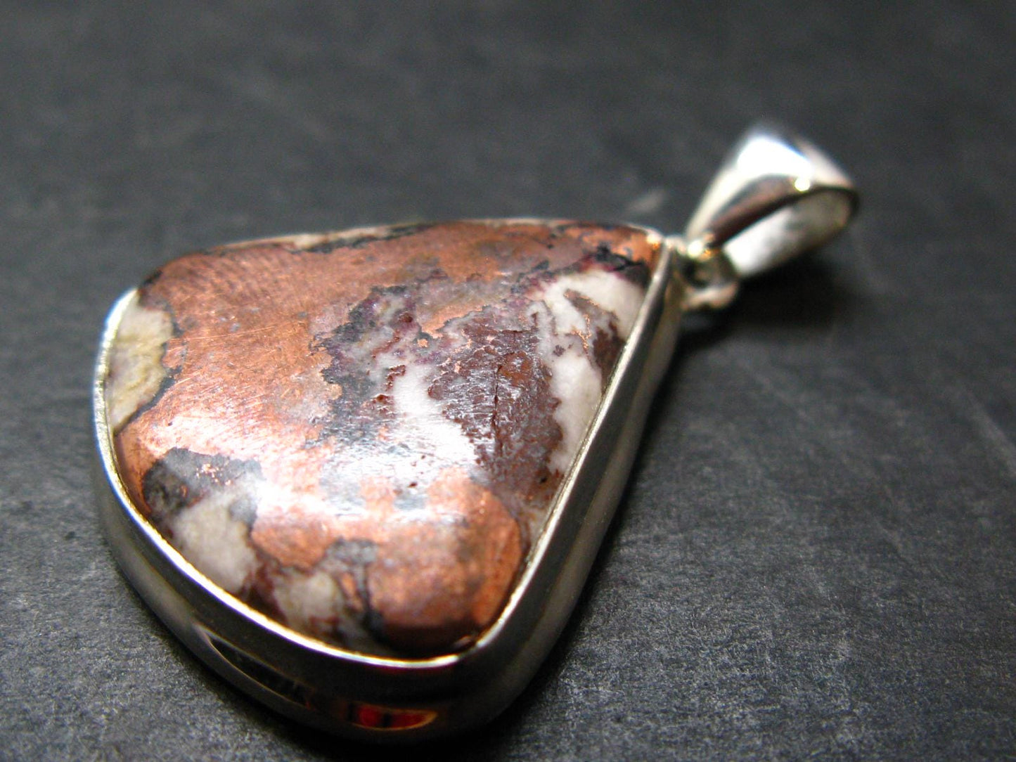 Copper Silver Pendant from Michigan - 8.6 Grams - 1.3"