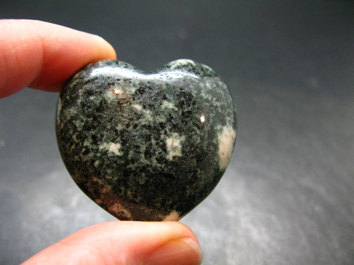 Rare Stonehenge Bluestone Heart From Wales UK - 1.5" - 46.77 Grams