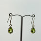 Peridot Teardrop Dangle Earrings | Sterling Silver August Birthstone
