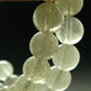 Gem Libyan Desert Glass Tektite Necklace 10 mm Beads from Libya - 19" - 49.0 Grams