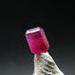 Beautiful Rare Gem Bixbite Red Beryl Emerald Cut Stone From Utah USA - 0.16 Carats - 3.7x2.5mm