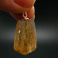Imperial Topaz Crystal Silver Pendant from Brazil - 1.1" - 4.44 Grams
