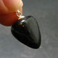 Very Rare Sterling Silver Nuumite Nuummite Pendant From Greenland - 1.0" - 4.34 Grams