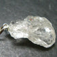 Goshenite Beryl Crystal 925 Silver Pendant From Brazil - 1.3" - 4.11 Grams