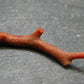 Rare Natural Red Coral Silver Pendant From Italy - 1.9" - 1.72 Grams