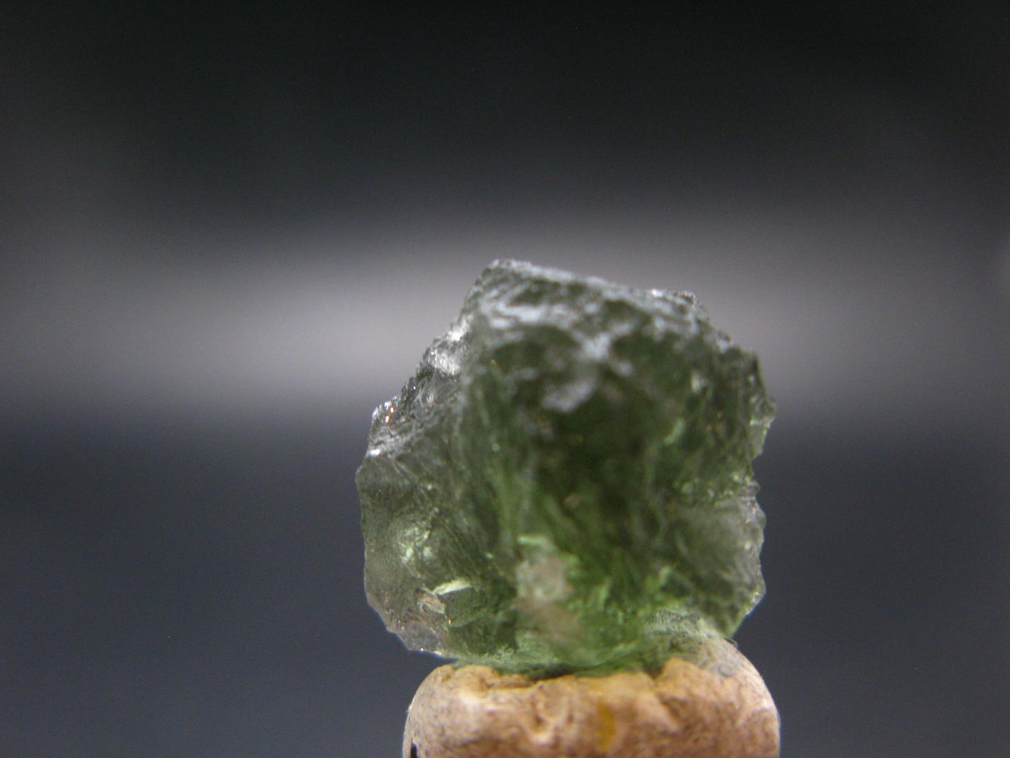 Rare Moldavite Tektite Raw Piece From Czech Republic - 0.7" - 2.77 Grams