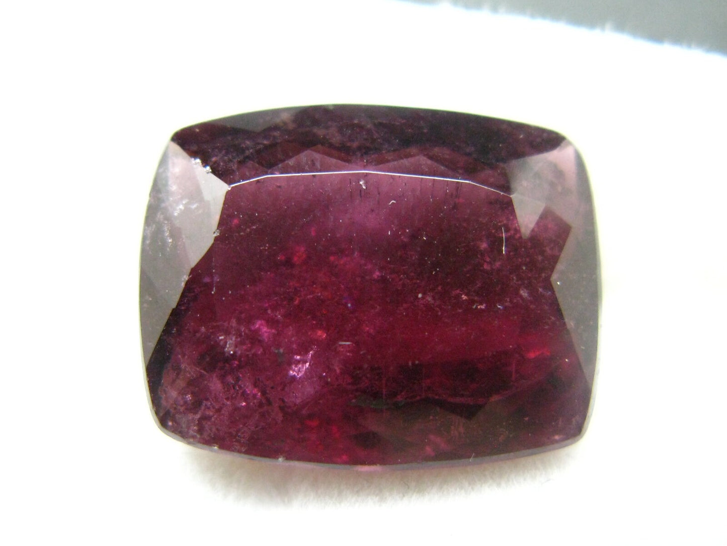 Red Tourmaline Cut Stone Gem From Brazil - 10.92 Carats - 15x12mm