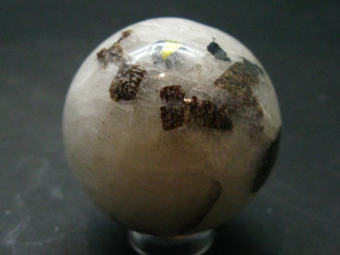 Rare Cryolite Sphere Ball From Greenland - 1.4" - 76.72 Grams