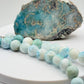 Larimar Jewelry Beaded Necklace Natural Blue Stone Necklace Unique Gift