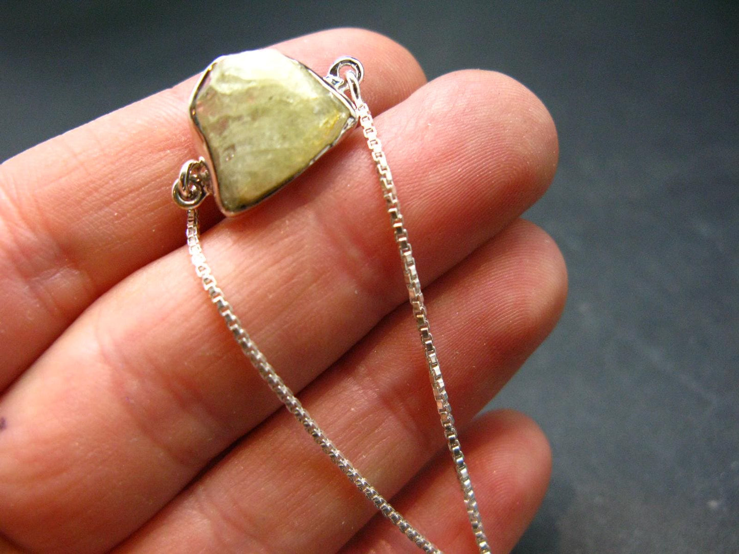 Rhodizite Rhodozite Silver Bracelet From Madagascar - 4.07 Grams