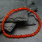Carnelian Genuine Bracelet ~ 7 Inches ~ 4mm Facetted Beads